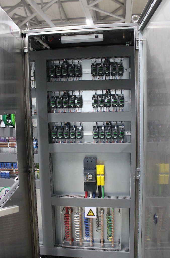 PLC control panel for bakery machinery