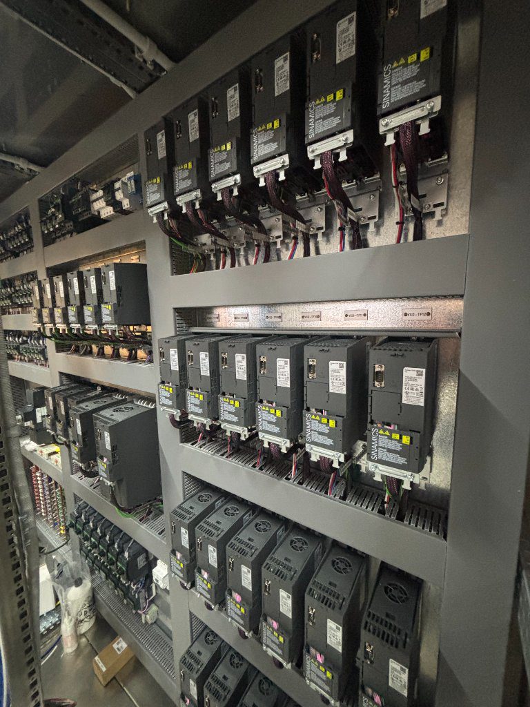 Completed industrial control panel