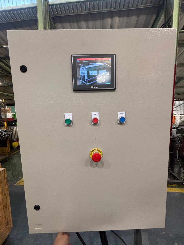 Potato washer control panel